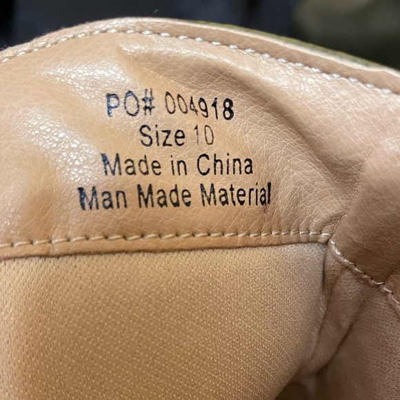 JOURNEE Olive Green Snake Skin booties Women’s Size 10 - Picture 8 of 11